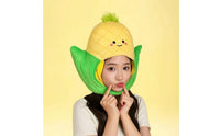 Fuzzy Corn on the Cob Hat Novelty Humorous Corn Hat Oversized Headwear for Kids, Stage Performances