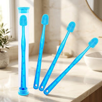 Dog Toothpaste and Silicone Toothbrush for Fresh Breath, 6 Pack Finger Toothbrush for Small Dogs, Soft Bristles for Cat Toothpaste, 142 Chars