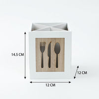 Wooden Pen Holder for Desk, Rectangular Pencil Office Organizer, Desktop Storage for Bedroom Modern Minimalist MDF Tidy