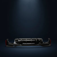 Sporty Rear Bumper Lip Air Movement Deflector Aerodynamic Rear Lower Trim Piece Long-Lasting Spoiler Scratch-Resistant for Drivers