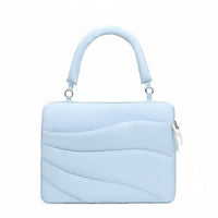 Cloud Design Puffer Computer Bag Lightweight Quilted Laptop Tote for Commute, Office