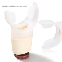 Adjustable Resistance Breathing Exerciser with Silicone Mouthpiece Washable Lung Exerciser Easy to Clean Breathing Exercise Device Compact for Rehab