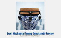 Hand Drum, African Drum, Mechanical Tuning, Lightweight, Professional Percussion Instrument for Adults and Beginners