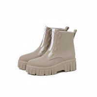 Non-Slip Sole Platform Rain Boots Fashionable Waterproof Jelly Boots Easy to Clean Women's Footwear Comfortable