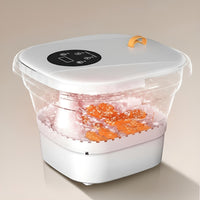 Electric Foot Bath Tub, Foldable Foot Spa, Deep Basin, Home Automatic Heating, Portable, Remote Control, LCD Screen