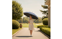 Automatic Open Umbrella with Curved Handle Classic Large Golf Umbrella Sturdy Heavy Duty for Travel