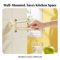 Suction Holder Rag Holder Easy-Mount Installation 3-Bar Rotating Drying Rack Rotate Towel Rack Space-Saving Household Storage