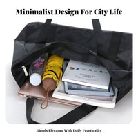 Fitness Carryall Bag Lightweight Women's Fitness Shoulder Bag Large Capacity Nylon Tote for Dancers, Gym, Travel, Daily Commute