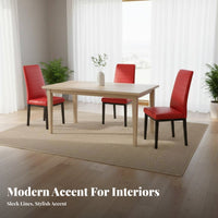 Modern Design Upholstered High-Back Dining Chair Comfortable Household Furniture Sturdy Construction Easy to Clean for Restaurant Owners, Interior Decorators, Kitchen, Coffee Shop, Living Room, Home Office