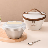 Lunch Meal Container with Utensil Easy to Clean Container for Students, Commuters, School