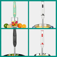 Handheld Immersion Blender Slim Hand Blender Corded Kitchen Appliance Non-Slip for Small Kitchens