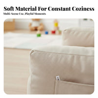 Soft & Comfortable children's Lazy Sofa Supportive Comfort Kids Soft Sofa Seat Breathable Material Toddler Floor Chair Great Gift for Infants, Babies, Toddlers, Photography Prop, Playroom, Relaxing, Reading Nook