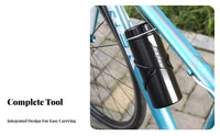 Large Capacity Water Bottle Shaped Tool Case Robust Cycle Tool Storage Bottle Lightweight for Mountain Bikers, Outdoor Sports, Long Rides