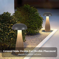 Easy Installation LED Toadstool Lamp All-Weather Resistant Modern Landscape Lamp Long-Lasting Aluminum Body for Courtyard, Lawn, Patio