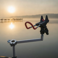 Fishing Rod Holder with Clamp Fishing Rod Holder Bracket Easy to Install for Fishermen, Anglers