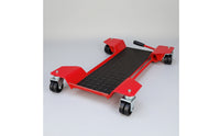 Controlled Motorcycle Mover Dolly with Swivel Wheels Stable Motorcycle Garage Dolly Low-Height for Mechanics