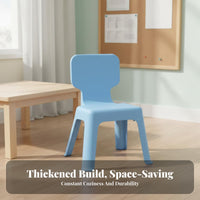 Kindergarten Chair Thickened Design children's Backrest Stool Non-Slip Kids Chair for Young Children, Preschoolers, Daycare, Playroom, Bedroom