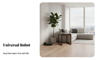 Solid Wood Robot Vacuum Cover Table with Optional Wheels Robot Vacuum Hutch Space-Saving Design Storage Cabinet Multi-Functional for Apartment Dwellers, Homeowners, Busy Professionals, Living Room, Entryway, Hallway, Home Office