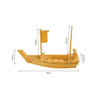 Sushi Boat Wooden Sashimi Serving Boat Food Sushi Serving Tray for Themed Parties