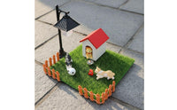 1:12 Scale Pet Accessory Detailed Figurines 1:12 Scale Pet Scene Accessories Dollhouse Dog and Cat Set Realistic Design