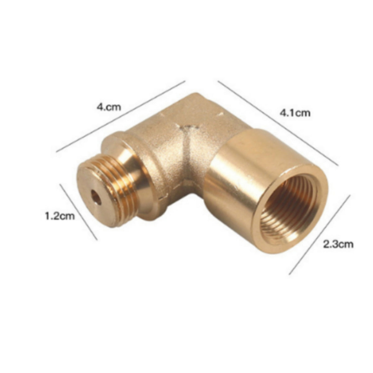 Sealing Washer Brass Sensor Adapter Gold-Toned M18 X 1.5 Threaded Adapter Metal-Like Finish Hardware Parts Space Saving