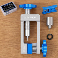 2 in 1 Oil Needle Installation Tool Rectangular Frame Brake Hose Cutter Included Spare Parts Hydraulic Brake Needle Driver Compact