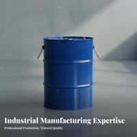 Heavy Duty Accessible Head Steel Barrel Tight Seal Accessible Head Steel Drum Leakproof Storage Barrel Multi-Purpose for Manufacturers, Warehouse Personnel, Logistics Personnel, Factories, Warehouses, Workshops, Construction Sites