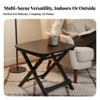 space-saving Foldable outdoor dining Table Minimalist design Portable Furniture Lightweight Outdoor Gear Multi-Purpose for outdoor diningkers, Families, Apartment Dwellers, Camping, Balcony, Backyard, Beach