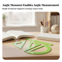 Blind Accessible Geometry Set Raised Markings Translucent Green Geometry Set