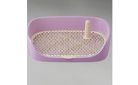 Easy to Clean Dog Potty Tray Keeps Paws Dry Indoor Dog Toilet Sturdy Puppy Toilet with Splash Guard for Small Dogs, Young Dogs, Apartment Living