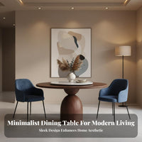 Retro design circular table with Lazy Susan Heat Resistant circular table with Rotating Tray and Seating Easy to Clean Dining Set Sturdy Construction for Families, Apartment Dwellers, Homeowners, Family Meals, Entertaining Guests, Kitchen