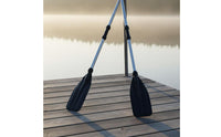 2 Pieces Inflatable Boat Oars Aluminum Boat Oars High Toughness Detachable Paddles for Outdoor