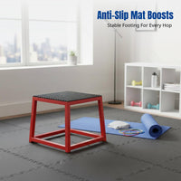 Multi-Functional Plyometric Jump Box, Gym Training Equipment, Adjustable Step Platform, Progressive Height Mat