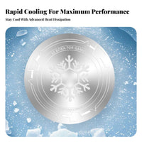 Ultra-Thin Phone Heat Sink Attractive Sticker Improves Heat Dissipation Phone Cooler Metal Sticker Universal Compatibility for Drivers