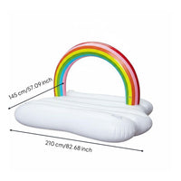 Long-Lasting PVC Material Inflatable Pool Lounger Heavy Duty Vinyl Floating Water Bed Portable for Adults, Family, Beach, Lake