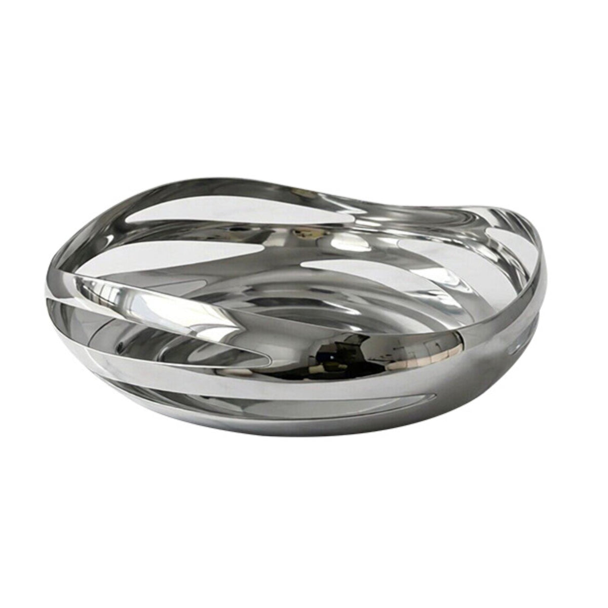 Stainless Steel Fruit Bowl Minimalist Bowl with Hollow Design Multifunctional Vessel for Kitchen