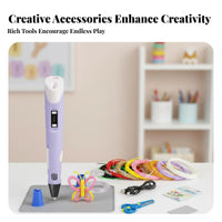 ScreenScreenless Fun 3D Printing Pen Sparks Creativity 3D Doodle Pen Easy to Use Handheld Model Creator Safety-Focused Design for Art Students, Artists, Hobbyists, DIY Projects, Home, School, Playroom