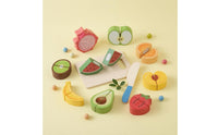 Wooden Cutting Toy Hands-on Pretend Slicing Set Realistic Wooden Food Playset