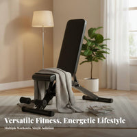 Sit up Bench Versatile Dumbbell Press Bench Space-Saving Strength Training Equipment for Home Gym