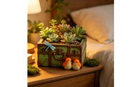 Suitcase Planter Whimsical Suitcase Flower Pot Compact Planter for Bookshelf