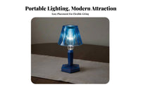 Diamond Effect Lamp Romantic Ambient Compact Crystal Table Lamp 3D Printed Diamond Effect Desk Light for Couples, Adults, Bedroom, Living Room, Office