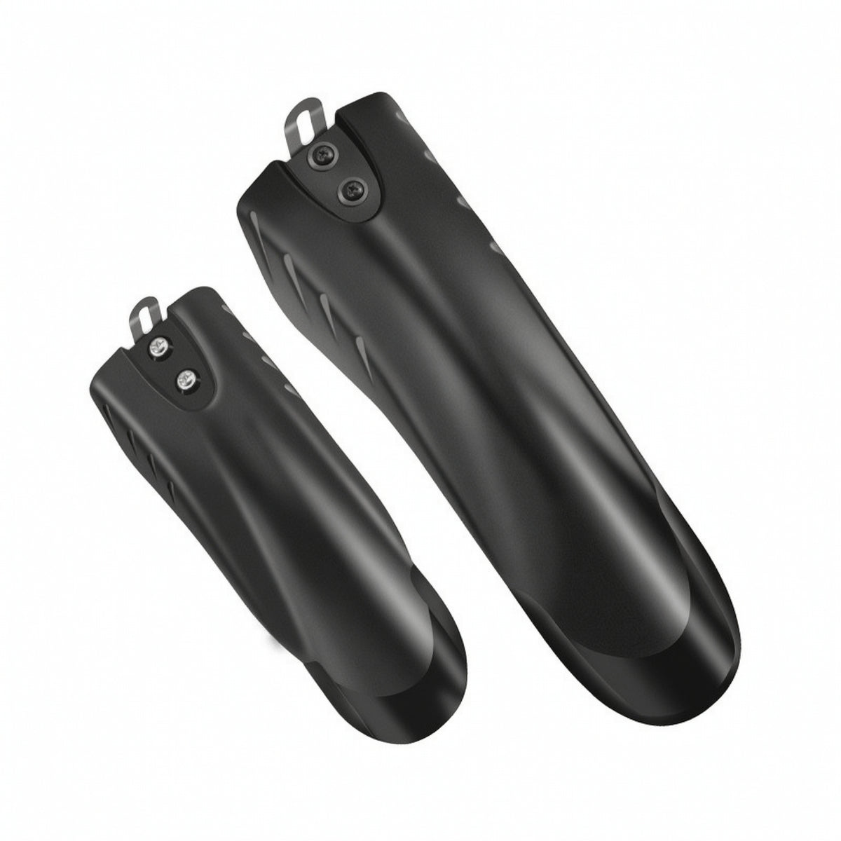 Child Bike Mudguard Set Black Kids Cycle Mudguards Child Bike Fenders Easy to Install Mudguards with Mounting Tabs Curved