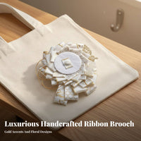 Ita Bag Ribbon Flower Airy Embellishment Highlight Ita Bag Pin Display Insert Ribbon Flower Medal Holder Floral Pattern Ribbon