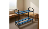 18-Club Golf Rack Circular Slots Golf Club Rack Tubular Frame Sports Organizer for Outdoor Practice Net, Store Display