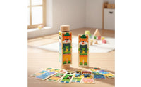 100 Pieces Early Learning Rotating Creature Blocks Cognitive Training Dress up Creature Blocks CPC Certified Fine Movement Skills for Toddlers