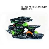 Chinese Style Resin Rockery Aquarium Ornament