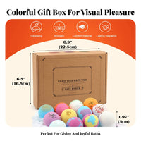 12 Pieces Scented Bath Set Fizzing Effect individual wellness Item for Gift Givers, Girlfriend, Home Spa, Relaxation, Gifting events