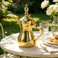 Middle Eastern Coffee Pot Traditional Coffee Pot Decorative Pitcher with Lid for Hosts, Weddings, Cafes