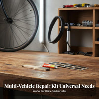 Inner Tube Cold Repair Piece Set Widely Compatible Bike Inner Tube Repair Piece Kit High-Viscosity Glue Vehicle Maintenance Supplies