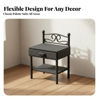 Dollhouse Bedside Table Realistic Design Miniature Nightstand High Detail Miniature Bedroom Furniture for Hobbyists, Kids, Dioramas, Room Boxes